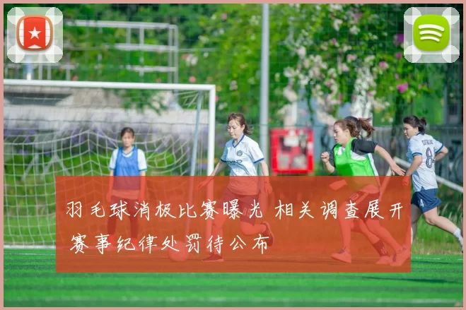 羽毛球消极比赛曝光 相关调查展开 赛事纪律处罚待公布